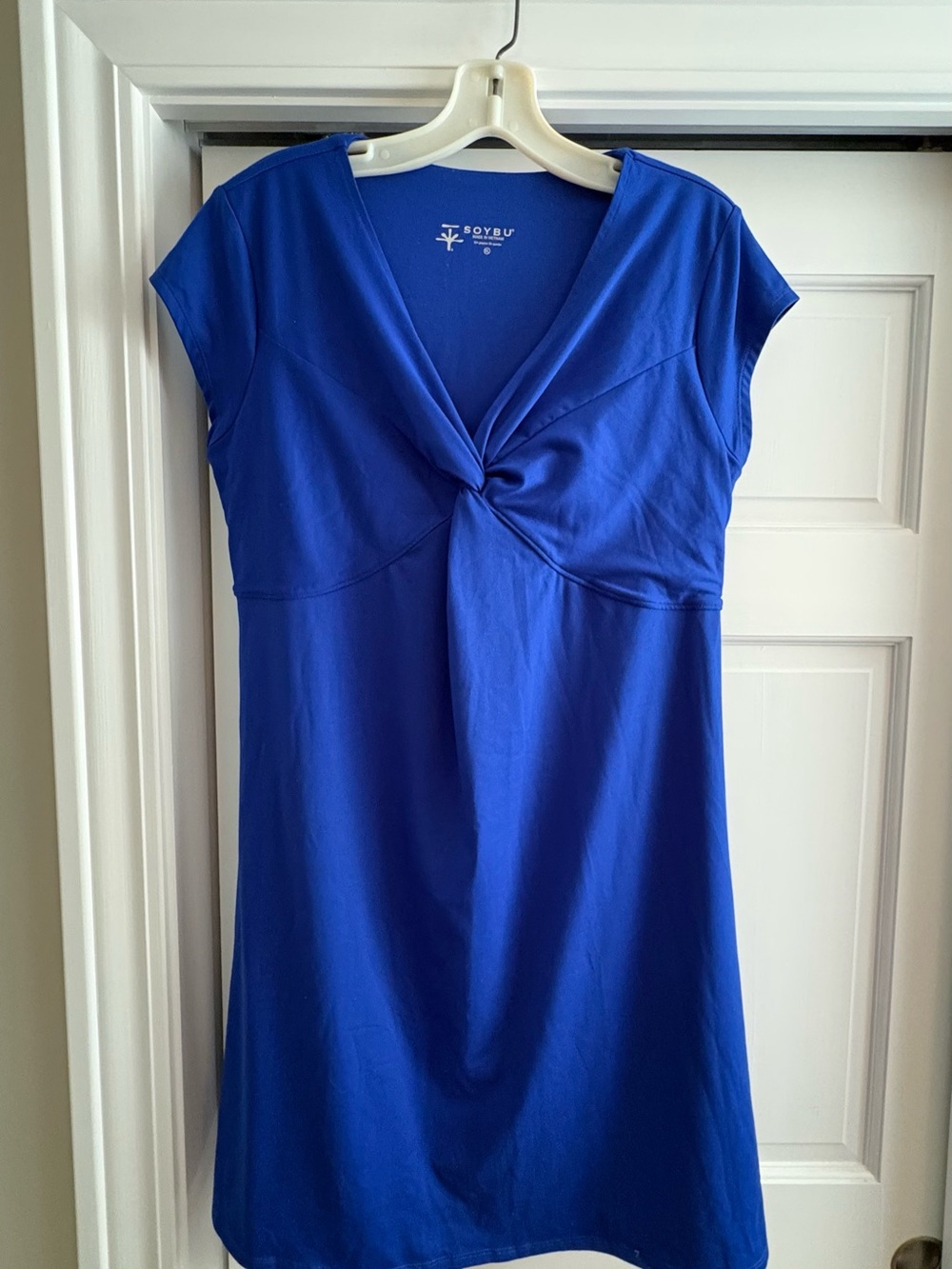 Soybu Women's Cobalt Blue Knot-Front Tunic